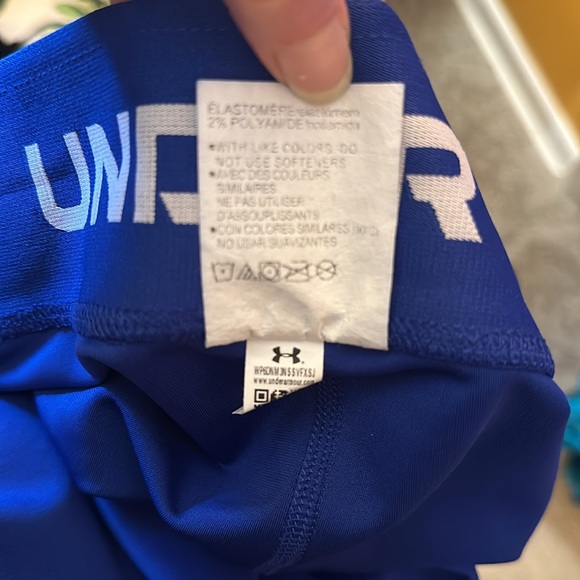 NWOT Womens Under Armor Team Shorty Shorts Blue Size Medium - Picture 6 of 13